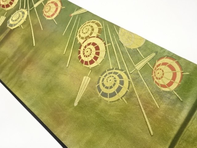 JAPANESE KIMONO / FUKURO OBI / HIKIHAKU / WOVEN UMBRELLA 